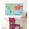 Wall Pops WallPops WPE0624: Kids World Dry Erase Map Decal