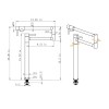 Extension Shank Kitchen Faucet Pot Filler with Premium FeaturesColor: as