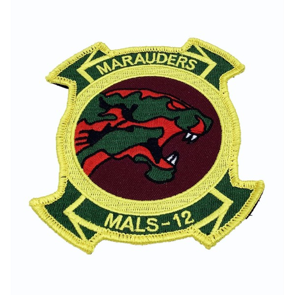 Squadron Nostalgia LLC MALS-12 Marauders Patch – with Hook and