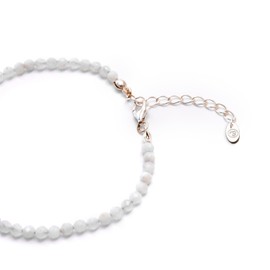Pearl Anklet for Women, Foot Pearl Necklace with Certification of Authenticity, Real Natural Stone Anklet with 925 Sterling Silver or Gold-Plated Clasp, Women's Foot Jewellery