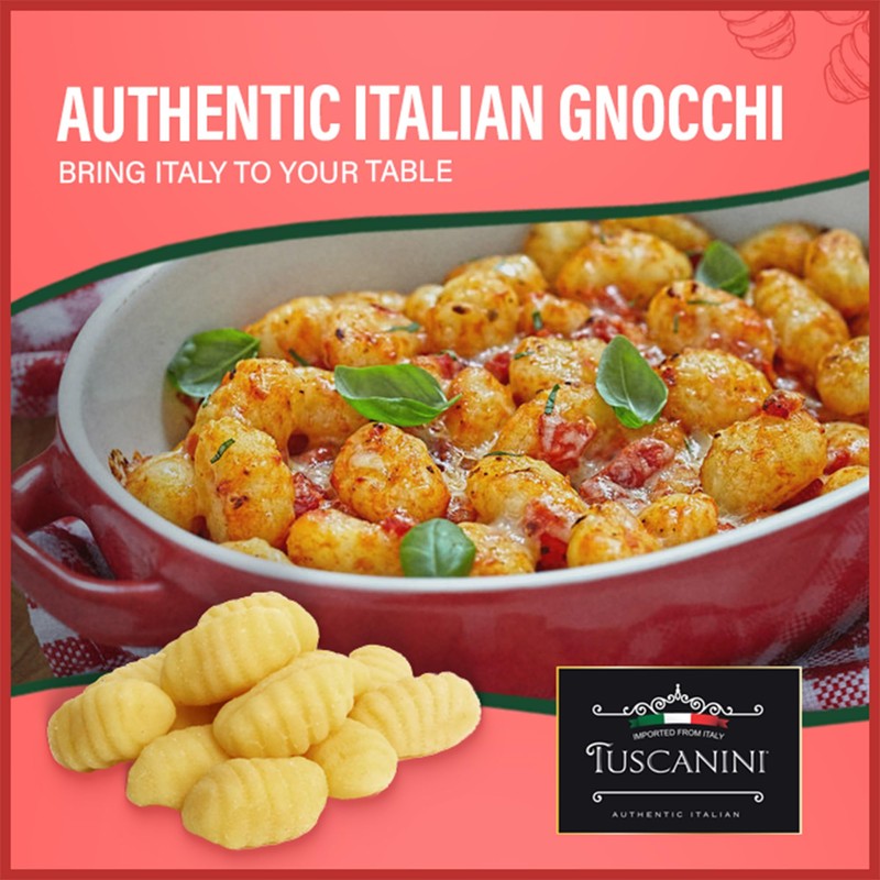 Tuscanini Gluten Free Potato Gnocchi Pasta, 16oz (3 Pack) |