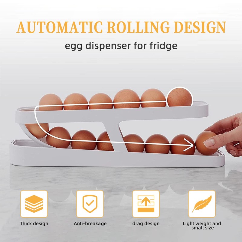 Egg Holder, Egg Dispenser Egg Holder Fridge Egg Storage Box