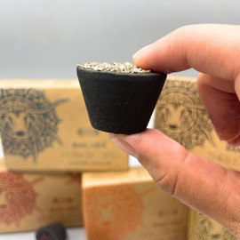 Banjara Incense Resin Cups - 6 Cups - Handmade - Made in India (1 Pack, Frankincense)