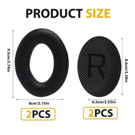 Premium Replacement Ear Pads for Bose QuietComfort 35 (QC35), Compatible with Bose QC15, QC25, QC2, Ae2, Ae2i, Ae2w, SoundTrue & SoundLink Headphones, High Quality Protein Leather and Memory Foam