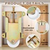 Therwen 8 Pcs Sliding Mirror Closet Door Roller Wheels Replacement