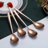Copper Dinner Spoons 6 Piece, 8.1'' Stainless Steel Tablespoons, Soup
