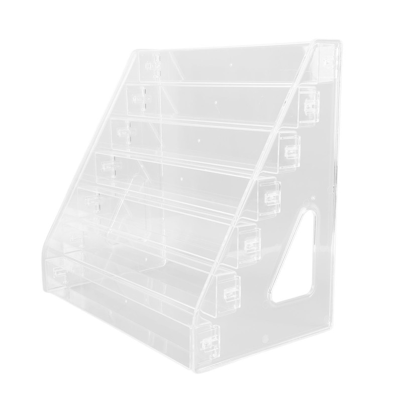 Cosmetic Storage Rack Acrylic 7 Layers Clear Nail Polish Display