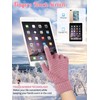 6 Pcs Winter Hats Gloves Set, 3 Pcs Winter Knitted