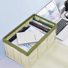 Phyllia Foldable Storage Boxes with Lids, 3 Pack Collapsible Plastic