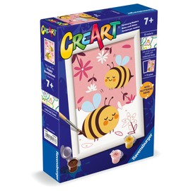 Ravensburger - CreArt Series E: Happy Apetten Painting by Numbers Painting Kit for Kids with Frame Educational and Creative Game Gift Idea for Children Aged 7 Years and Above 13 x 18 cm