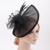 DRESHOW Fascinator Hats for Women Pillbox Hat with Veil Headband