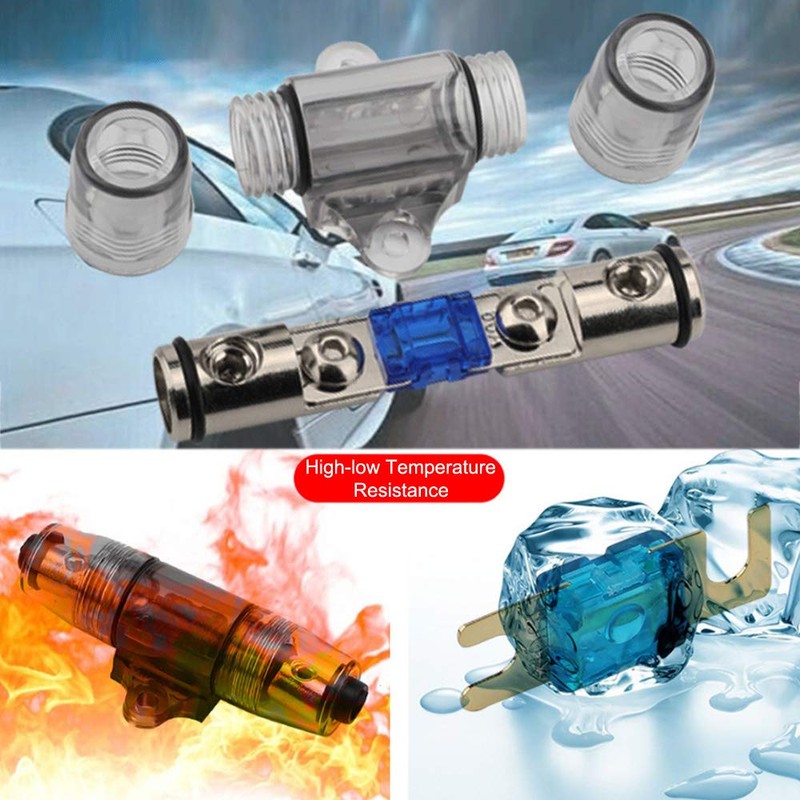 Greluma 2 Pcs 6-10 Gauge AWG Inline ANL Fuse Holder