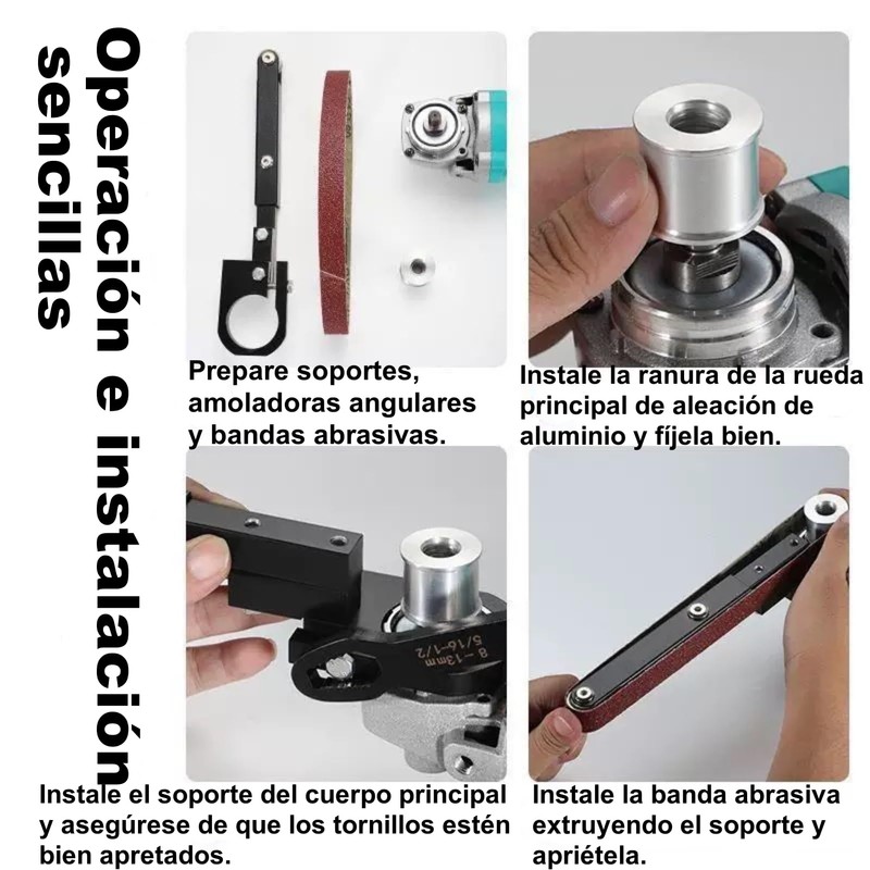 Angle Grinder Conversion Tool, Grinder Tool Modified to Belt Sander