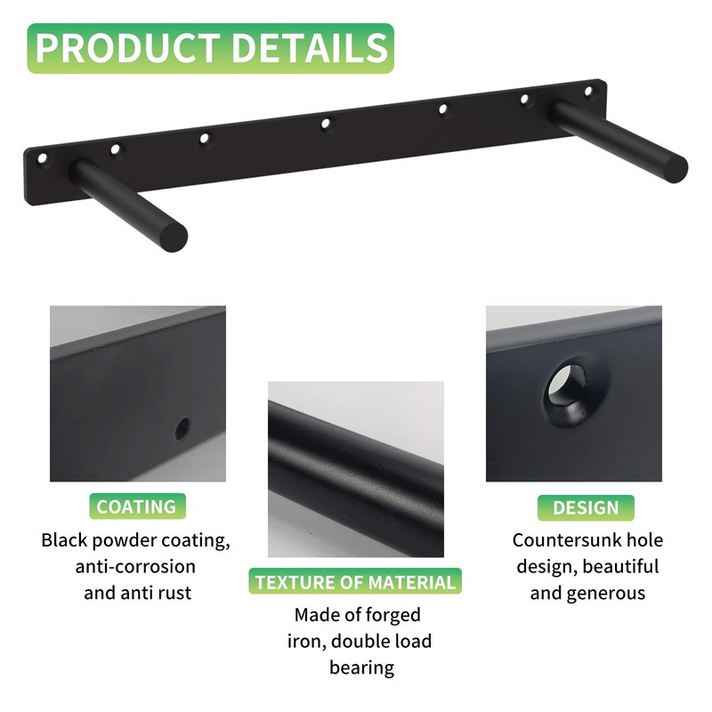 18 Inch Heavy Duty Blind Wall Mount Floating Shelf Bracket