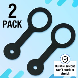 Samorillo [2-Pack] RV Shower Door Travel Latch Strap - Fits Most Shower Doors for Your Camper Trailer Motorhome Third Wheel - Secure Shower Doors for Safe Travel - Compare to F100158276 / 0273349