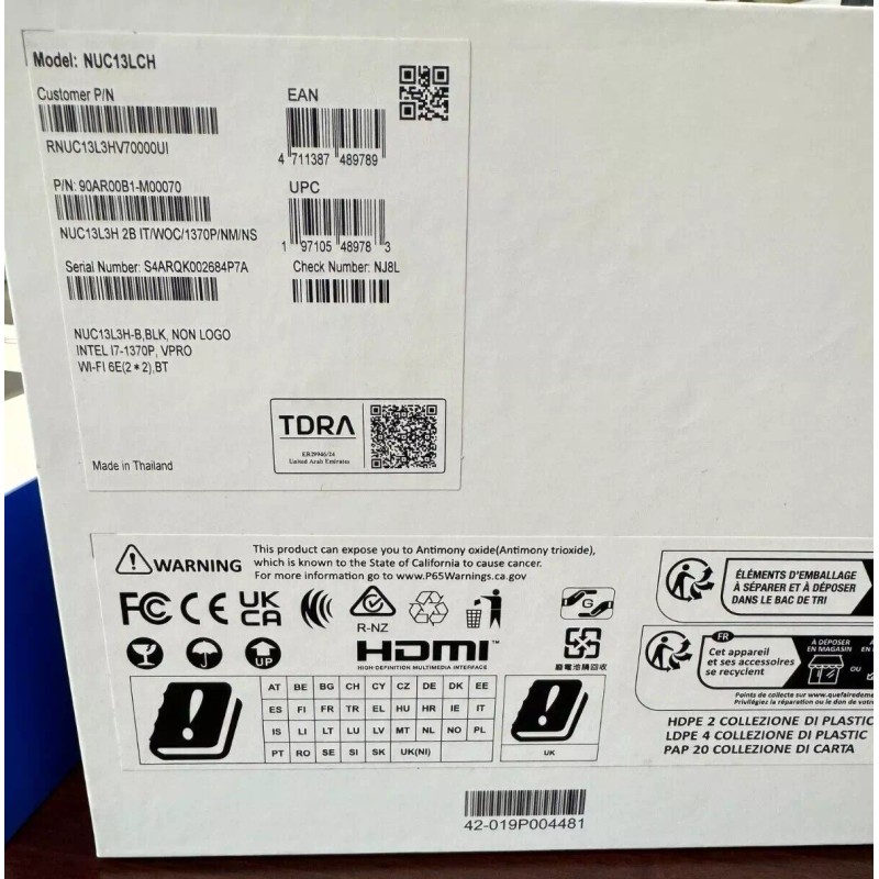 ASUS Intel NUC ASUS 13th Gen tall NUC Case with