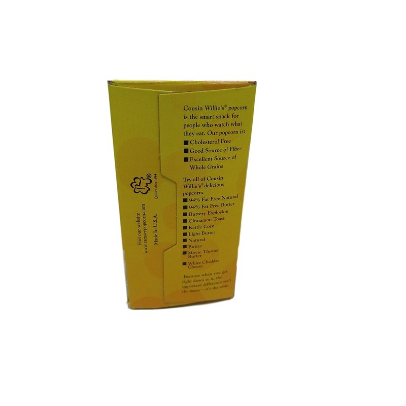 Cousin Willie's Simply Better White Cheddar Microwave Popcorn (3 Boxes)