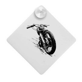 'Motorbike Front View' Suction Cup Car Window Sign (CG00022730)