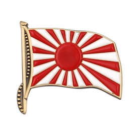 GuDeKe Japan Military Flag Pin Badge