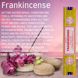 Satya Nag Champa Frankincense Incense Sticks | x1 pack | comes with SAMASIA bookmark | Incense can be used for Aromatherapy, Yoga, Meditation and Relaxation