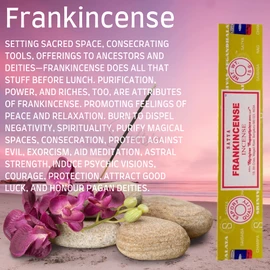 Satya Nag Champa Frankincense Incense Sticks | x1 pack | comes with SAMASIA bookmark | Incense can be used for Aromatherapy, Yoga, Meditation and Relaxation
