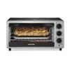 Proctor Silex Simply-Crisp Air Fryer Toaster Oven Combo with 4 Functions Including Convection, Bake & Broil, Fits 6 Slices or 12” Pizza, Auto Shutoff, Black (31275)
