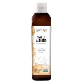 Aura Cacia - Pure Sweet Almond Oil | Non-GMO Project Verified | 16 fl. oz.