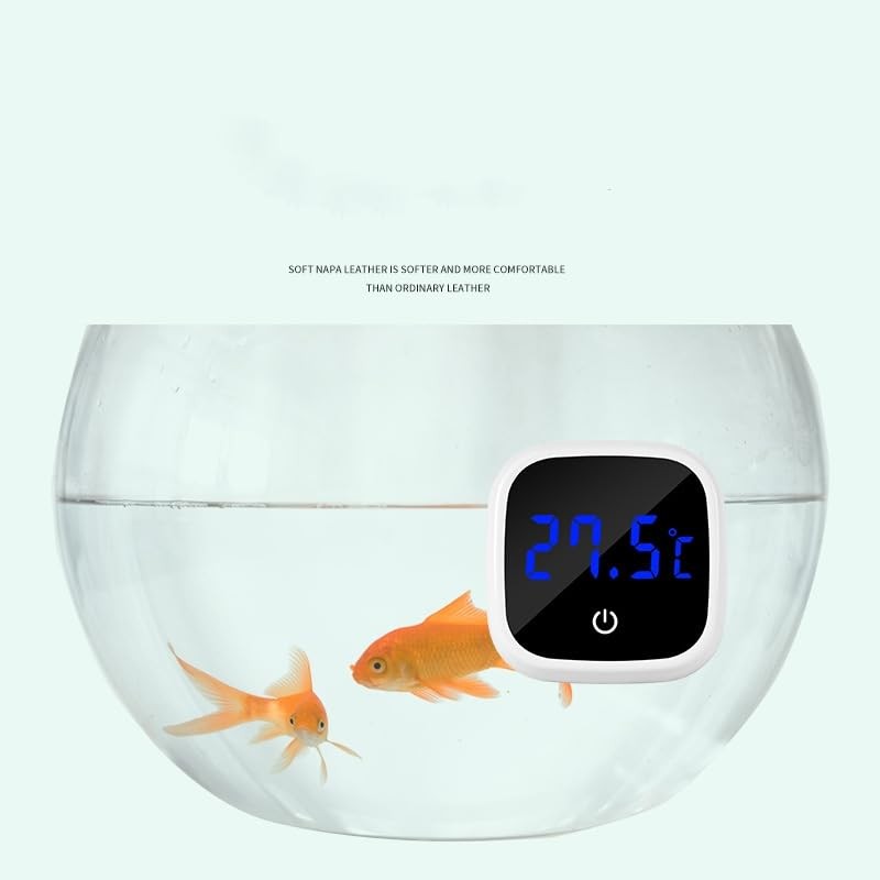 Aquarium Thermometer, Mini Aquarium Thermometer Digital, LED Display, High Precision