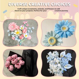 Pipe Cleaners Craft Bulk 422PCS, Cordial Sanguine Pipe Cleaner Flower Kit 4 Colors 12inch Pastel Pink Purple Blue Yellow Chenille Stems Limpia Pipas Fuzzy Wire for Arts Crafts and Creative