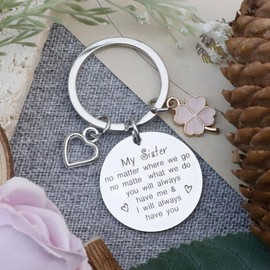 Valentines Day Gifts for Sister, Sister Gifts, Sister Keychain, Galentines Gifts, Sister Birthday Gifts, Presents for Sister, Sister Gifts from Sister, Sister Stocking Fillers, Sister Christmas Gifts