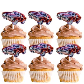 S-Cp-0965Ice Cream Fruit Dessert Cupcake Topper Colorful Glitter Happy Birthday Sensory Pop Game Theme Decor Supplies Baby Shower Boys Girls Birthday Party Decorations