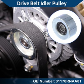 Hihaha No.31170RNAA01 Drive Belt Idler Pulley for Honda Civic 2006 Serpentine Tensioner Pulley Idler 1 Pc
