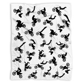SUPERICH Motorcycles Dirt Bike Baby Blanket Gifts Super Soft Swaddle Newborn Cozy Baby Receiving Blanket Stroller Throw Blanket 40x30 in for Puppy