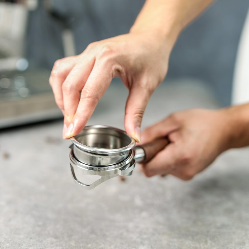 54 mm Coffee Filter Basket Strainer, 2 Cups Pressureless Filter