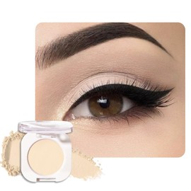 WanTuoluo Smoky Beige Matte Eyeshadow Palette for Women, Single Monochrome Eye Shadow Makeup, Shiny Pressed Powder, Blendable Natural sombras para ojos, Holographic,Vegan,Travel -17