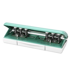 6 Hole Paper Puncher Spacing Adjustable Planner Hole Puncher for A4 A5 B5 A6 A7 Green