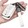 Sindeda for Dodge Key Fob Cover with Keychain Soft Full