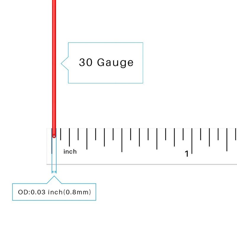 BNTECHGO 30 Gauge Silicone Wire Spool 50 ft White Flexible