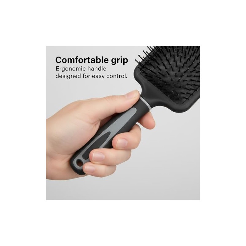 Paddle Hair Brush Professional Detangling Brush With Soft Rounded Bristles