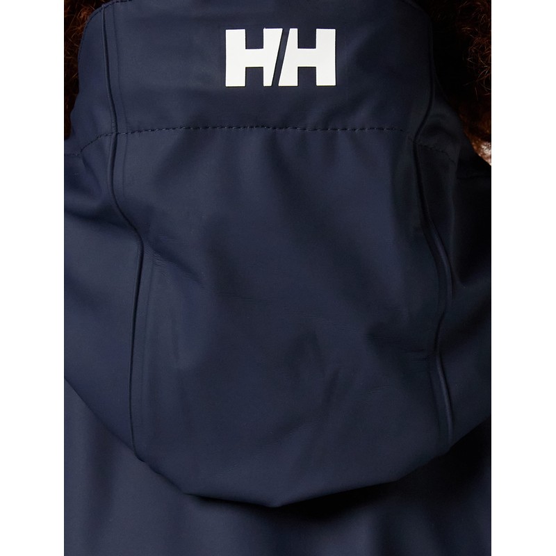 Helly Hansen Women's Moss Hooded Waterproof Windproof Raincoat, 597 Navy,