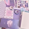 Diary Book Set, Notebook, Cute, Purple, Scrapbooking Kit, Bullet Journal,