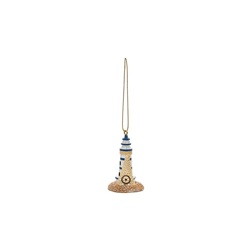 Beachcombers Blue Lighthouse Ornament Blue