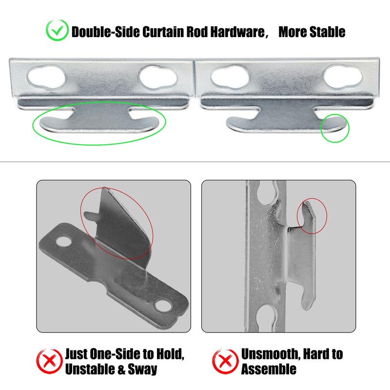 Curtain Rod Bracket Curtain Rod Hardware Brackets Curtain Rod Single