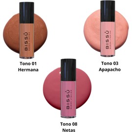 Set Rubor Liquido Bissú Tono 01 Hermana 3 pzas