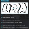 AUCERAMIC 6 PCS Engine Radiator Coolant & Heater Hose, PCV