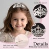 Yheahin Sparkling Crystal Pearl Tiara and Crown Elegant Rhinestone Heart