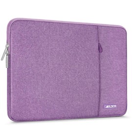 MOSISO Laptop Case 13 inch, 13 inch Laptop Sleeve Compatible with MacBook Air M4 M3 M2 M1 2025-2018 / Pro M2 M1 2025-2016, Polyester Vertical Computer Sleeve Bag with Pocket, Light Violet