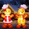 Ceenna 2 Pcs 8 FT Gingerbread Inflatables Christmas Decorations Blow