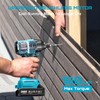 SEESII Cordless Impact Driver Kit, 21V Max Torque 1590 In-lbs(180