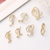 Letter Brooch Pins Initial Rhinestone Brooches for Women 26 Letters